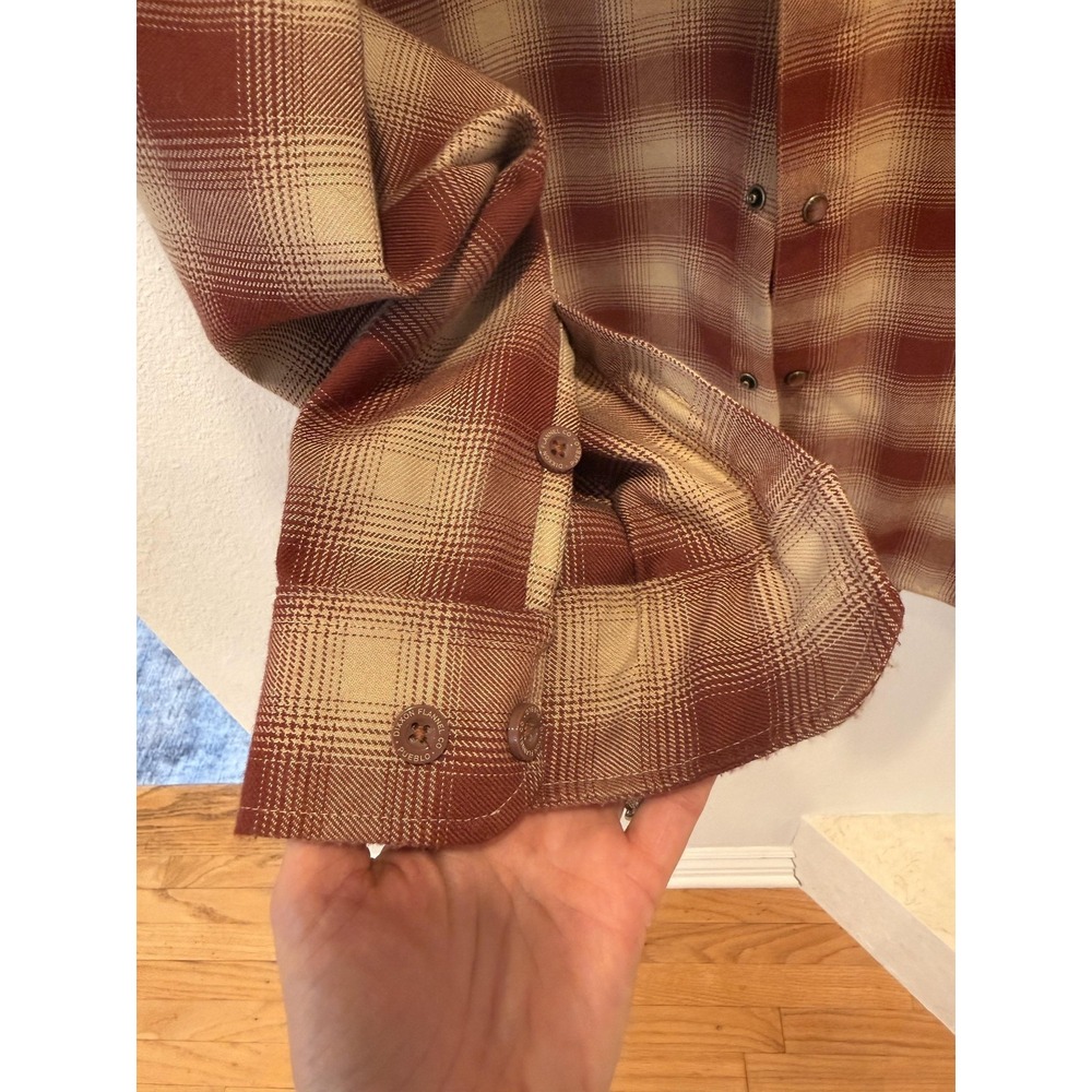 Dixxon Flannel Company Shirt Mens Plaid Pueblo Pearl Snap Button Long Sleeve L - Picture 5 of 16